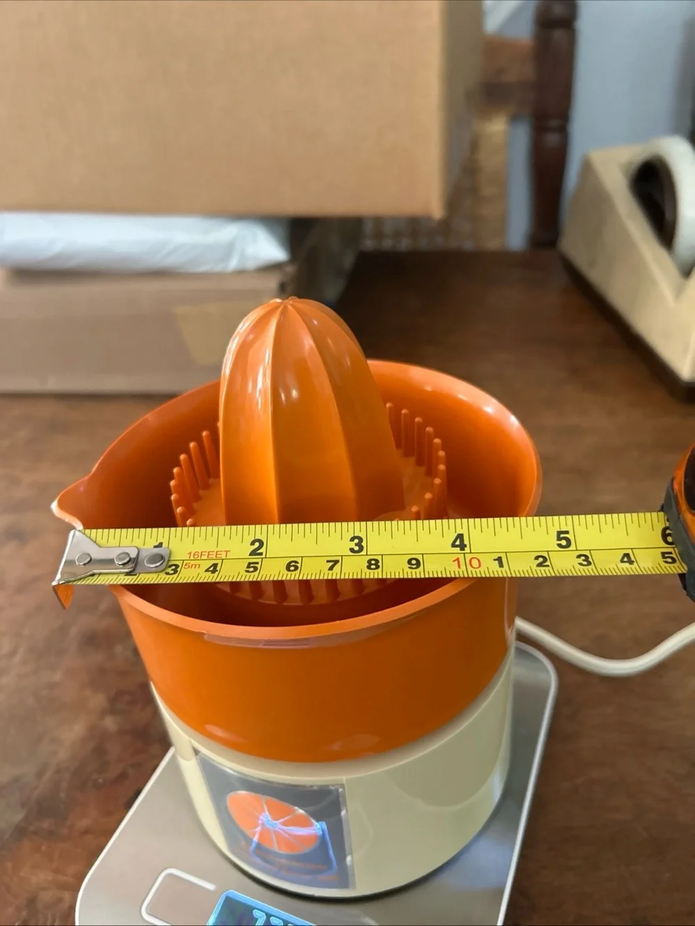 Hamilton Orange and Cream Electric Citrus Juicer